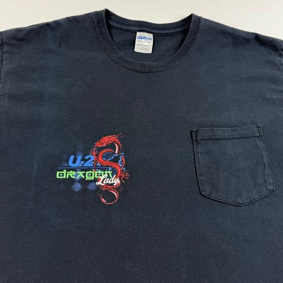 U-2 Dragon Lady Spy Plane USAF In God We Trust We Monitor Y2K Black Shirt Large - Picture 4 of 6